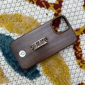 Loopy “teakwood” case for iPhone 13 mini leopard loop